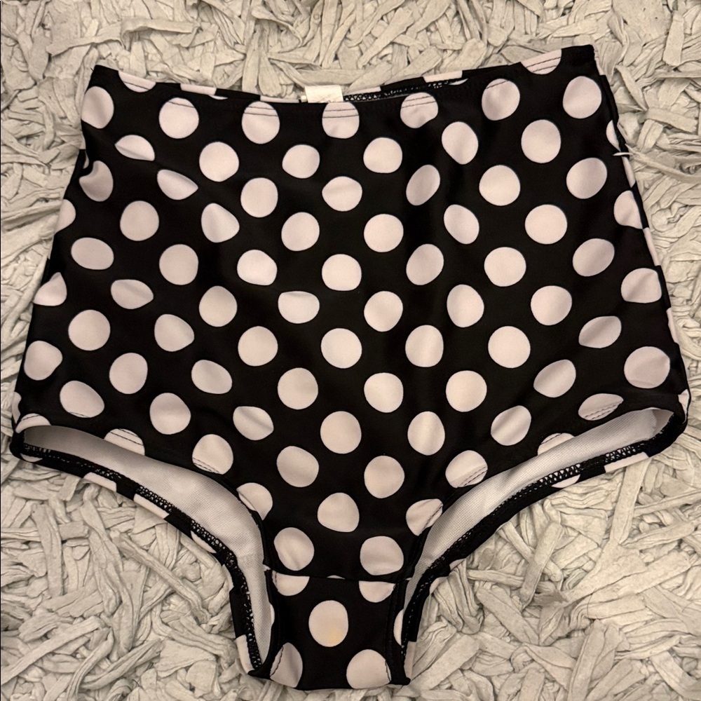 High Waisted Polka Dot Women's Bikini Bottoms✨